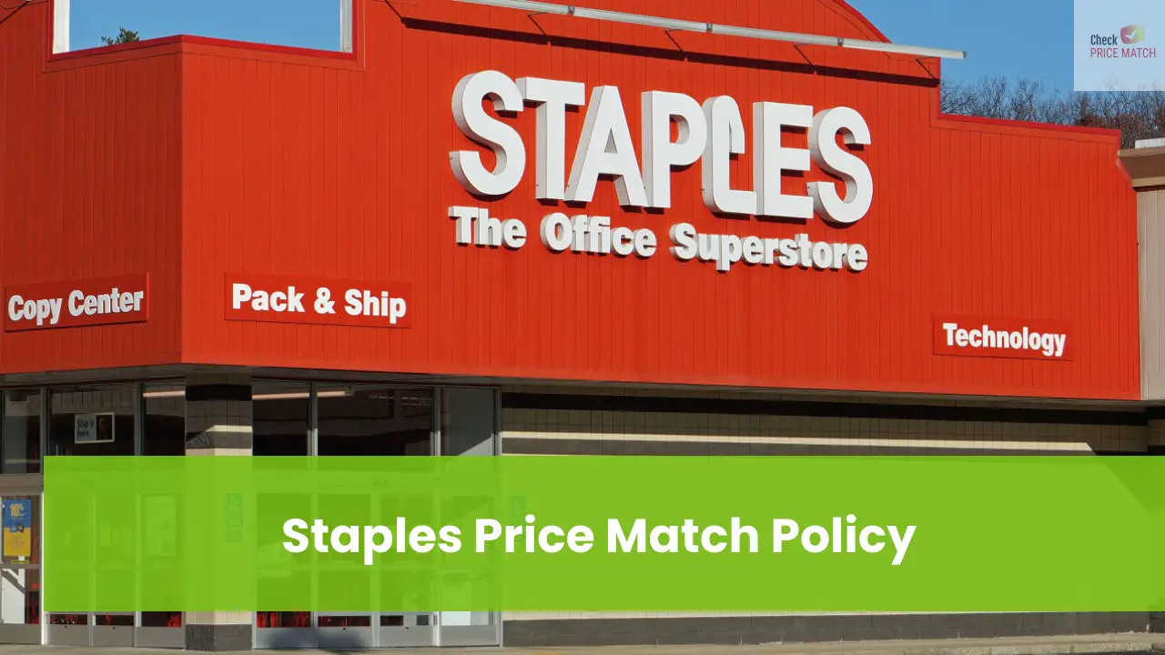 Staples Price Match Policy